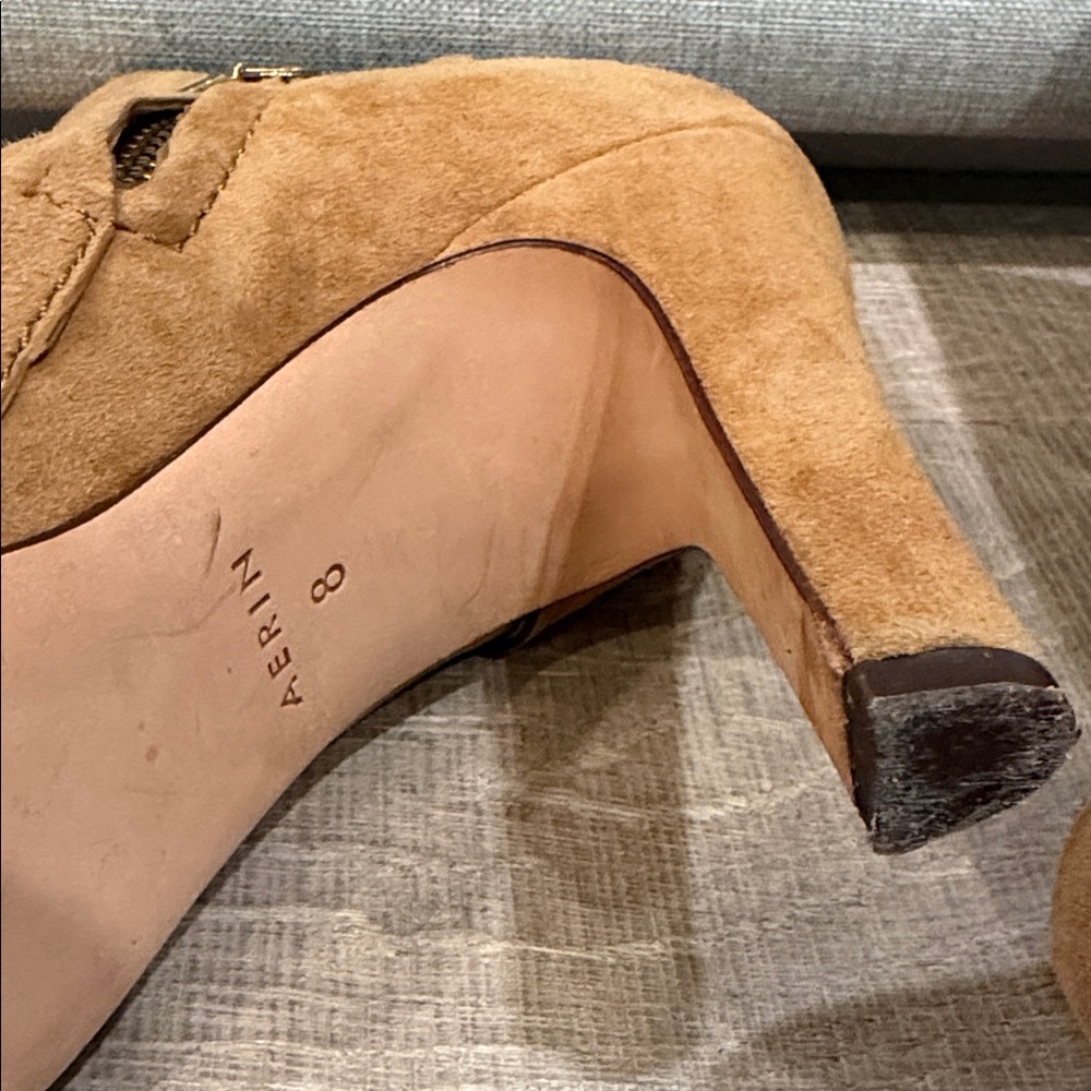 Aerin Camel Suede Ankle Booties - Picture 5 of 6
